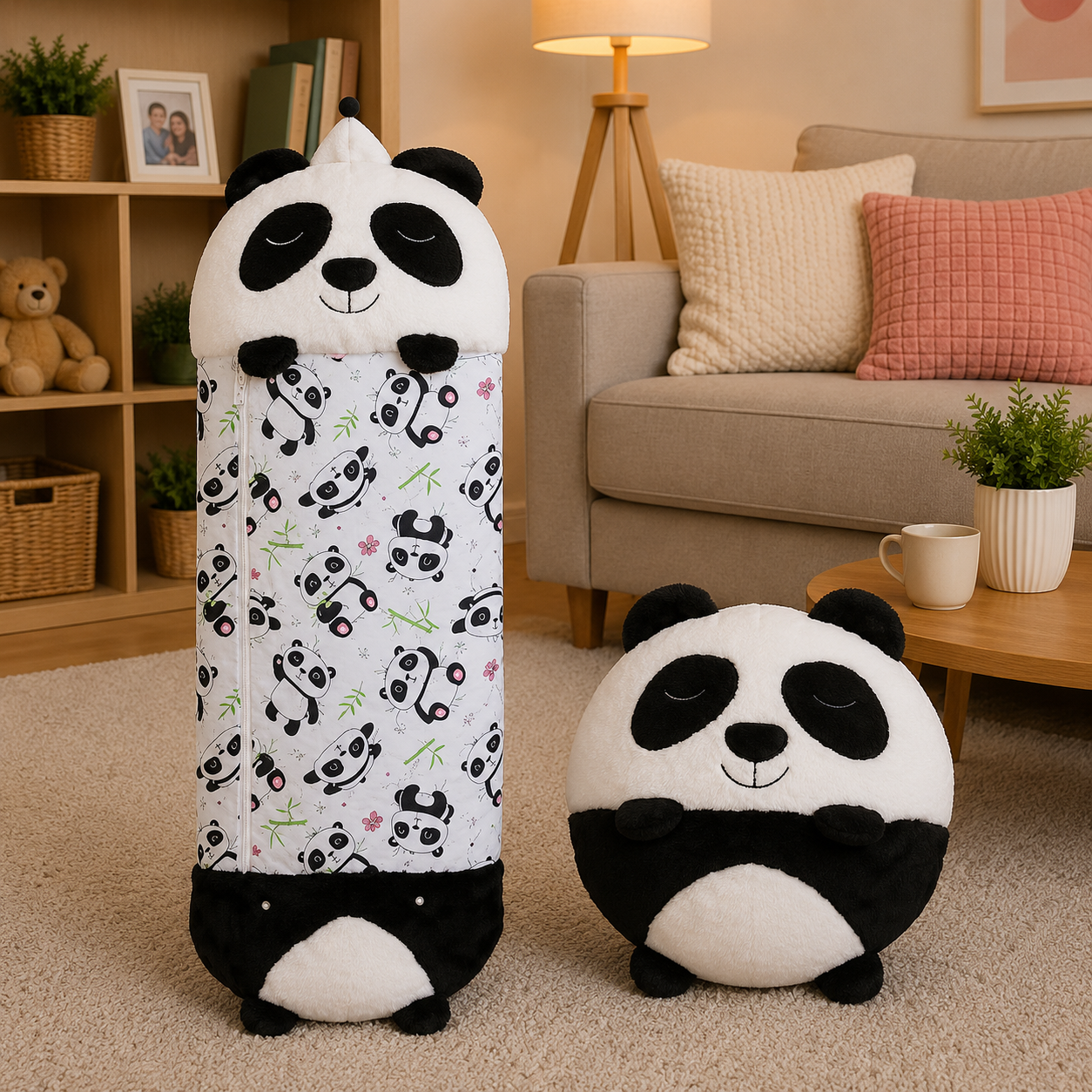 DREAMPAL – Peluche 2 en 1 con saco de dormir cómodo