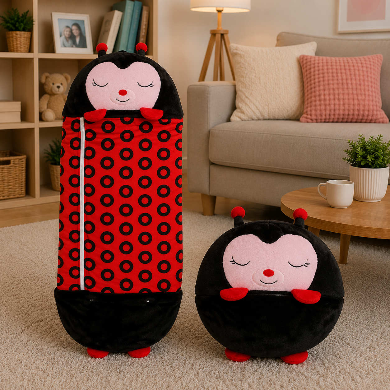 DREAMPAL – Peluche 2 en 1 con saco de dormir cómodo