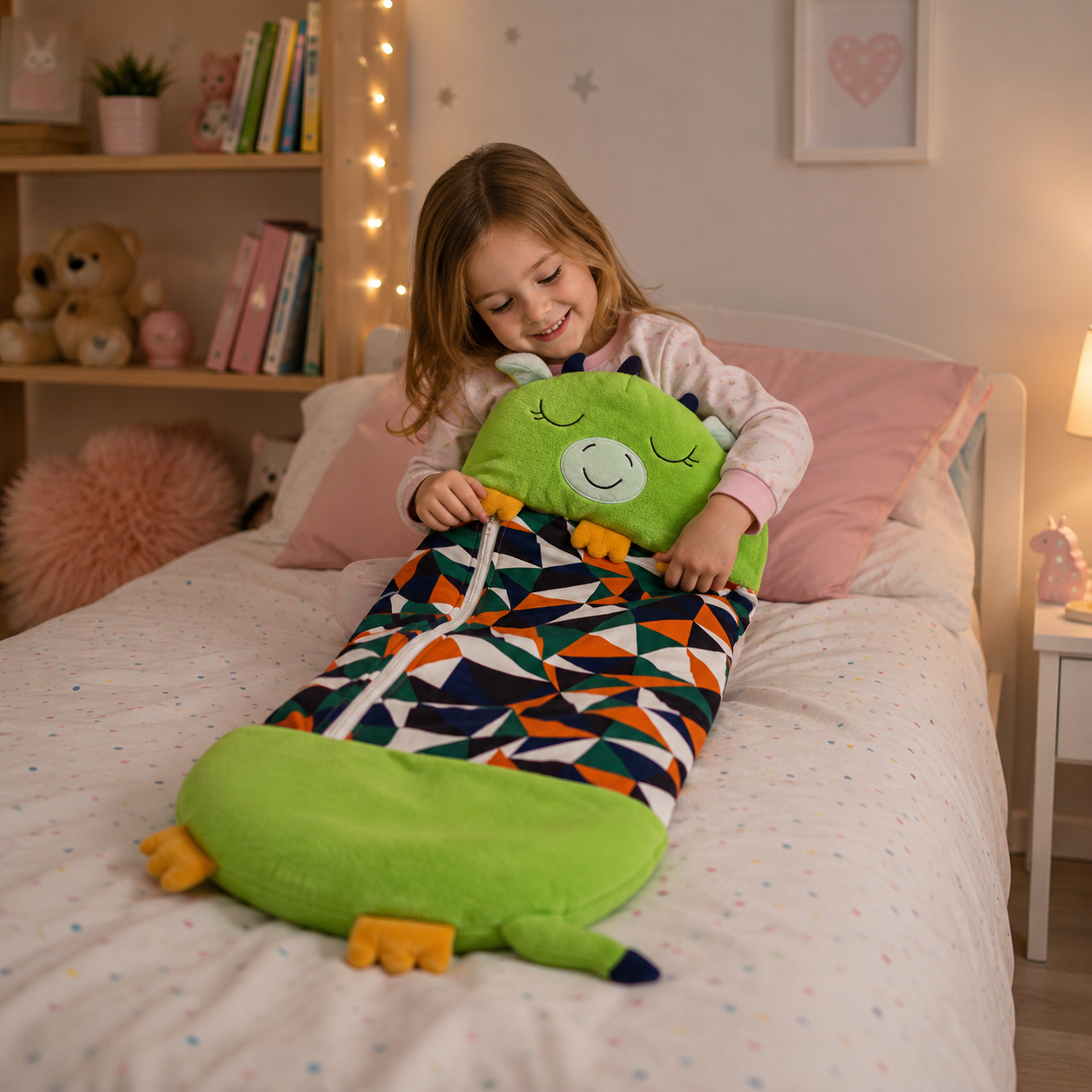 DREAMPAL – Peluche 2 en 1 con saco de dormir cómodo
