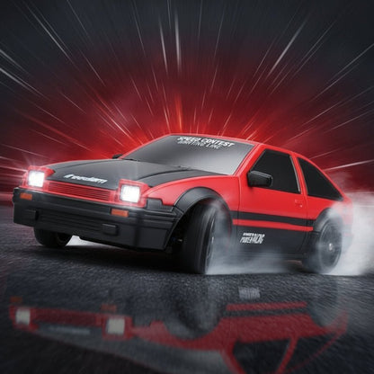 DRIFTHERO – 2,4-GHz-4WD-Hochgeschwindigkeits-RC-Auto mit AE86- und GTR-Renndesign 1