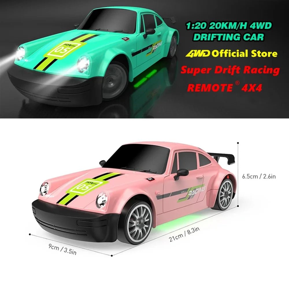DRIFTLUX – 1:20 Hochgeschwindigkeits-4WD-RC-Driftwagen mit LED-Beleuchtung 7