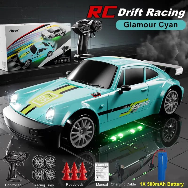 DRIFTLUX – 1:20 Hochgeschwindigkeits-4WD-RC-Driftwagen mit LED-Beleuchtung 8