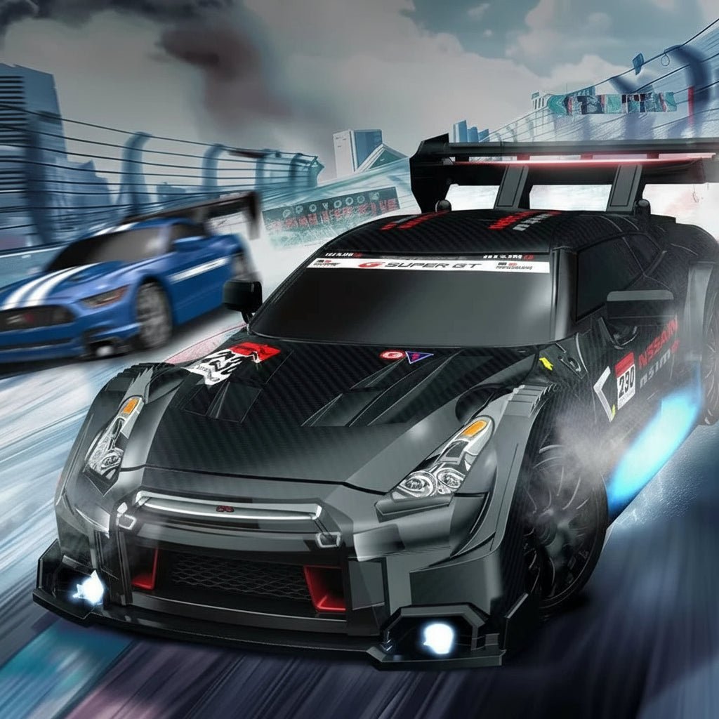 DRIFTMAX – 4WD 1:24 RC Drift-Auto mit austauschbaren Reifen für realistische Rennen 1