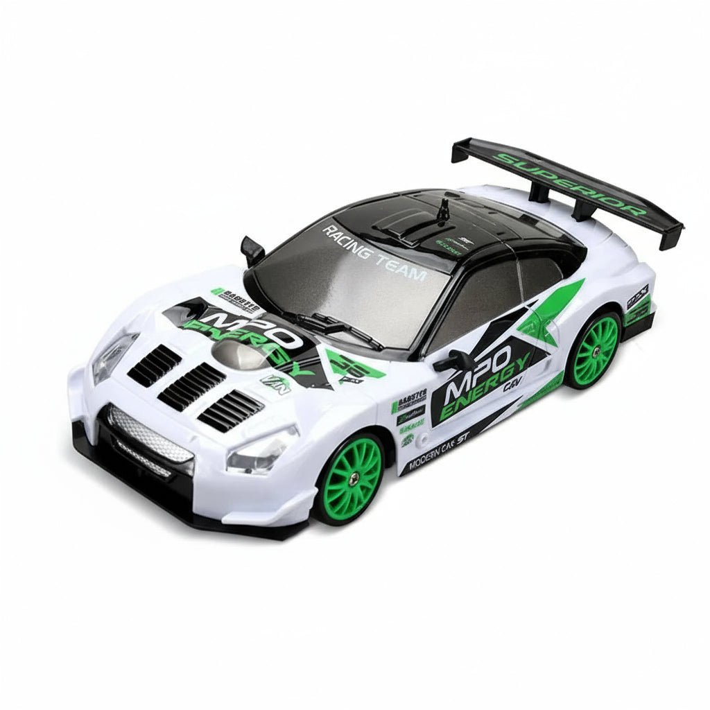 DRIFTMAX – 4WD 1:24 RC Drift-Auto mit austauschbaren Reifen für realistische Rennen 13