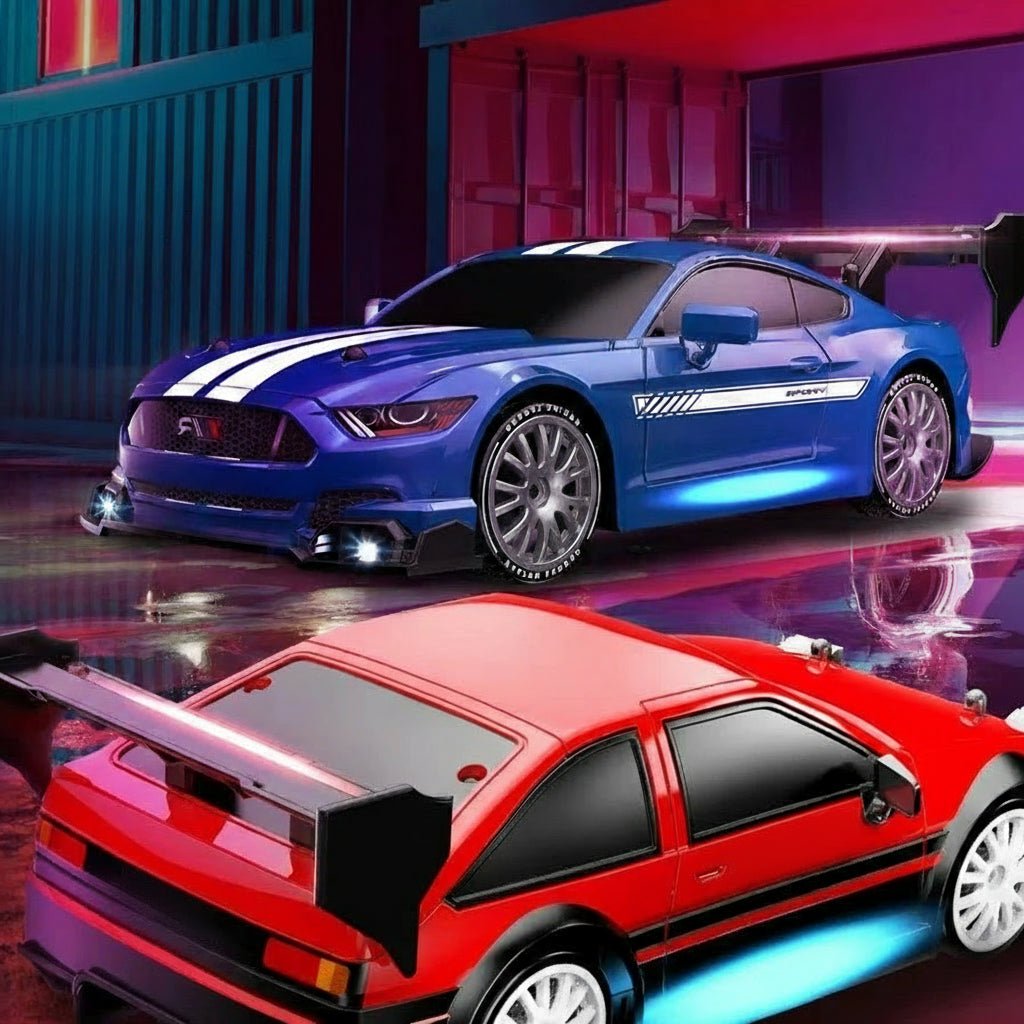 DRIFTMAX – 4WD 1:24 RC Drift-Auto mit austauschbaren Reifen für realistische Rennen 4