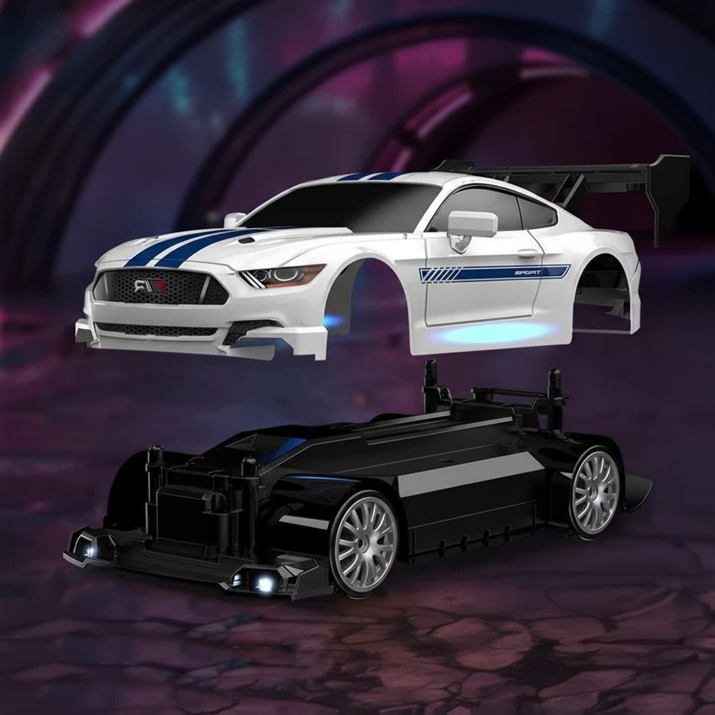 DRIFTMAX – 4WD 1:24 RC Drift-Auto mit austauschbaren Reifen für realistische Rennen 5