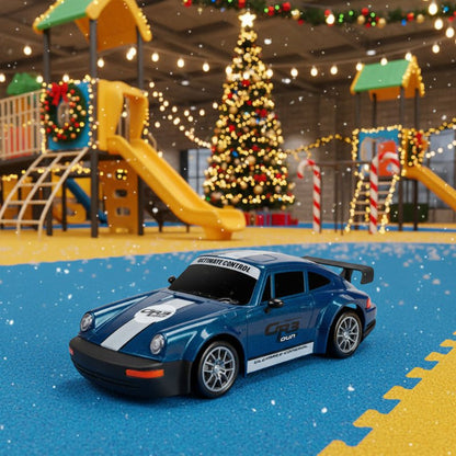 DRIFTRAX – 1:24 Hochgeschwindigkeits-4WD-RC-Driftwagen mit LED-Beleuchtung und Doppelreifen 1