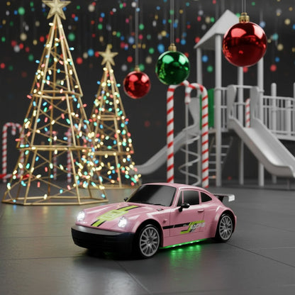 DRIFTRAX – 1:24 Hochgeschwindigkeits-4WD-RC-Driftwagen mit LED-Beleuchtung und Doppelreifen 2