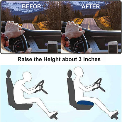 VIEWBOOST – Ergonomisches Autositzkissen für bessere Sicht und Komfort