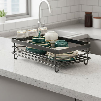 DRYFLEX – Verstellbarer Geschirrtrockner aus Edelstahl, kompakt und faltbar für kleine Küchen 0