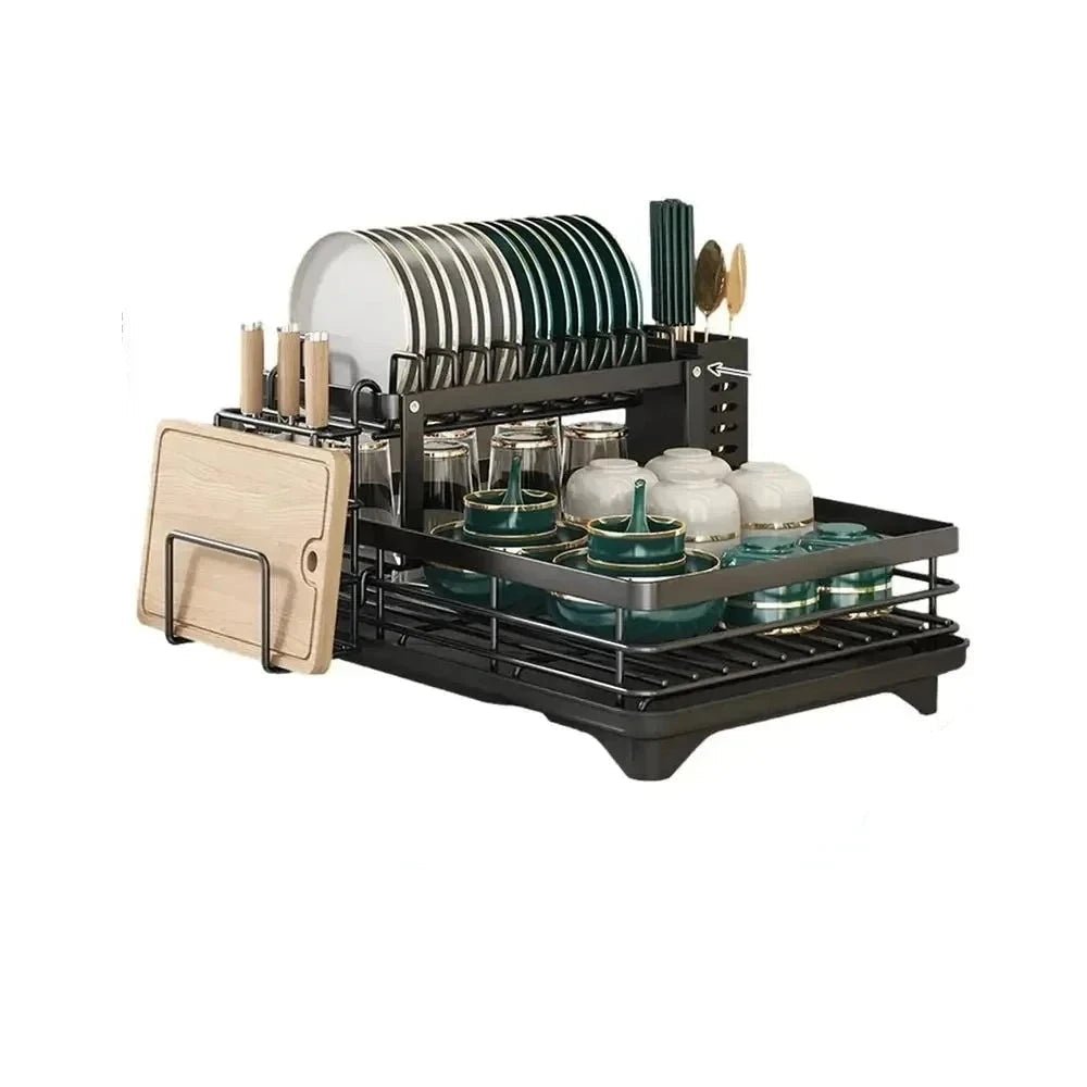 DRYFLEX – Verstellbarer Geschirrtrockner aus Edelstahl, kompakt und faltbar für kleine Küchen 3