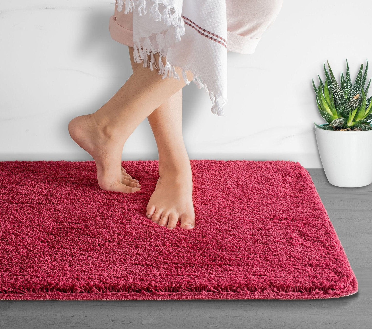 DRYSENSE – Rutschfeste, extrem saugfähige Mikrofaser-Badematte für Badezimmerkomfort 22