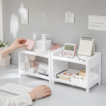 DUALSPACE – Zweistufiges Regal für moderne Büro- und Wohnorganisation 7