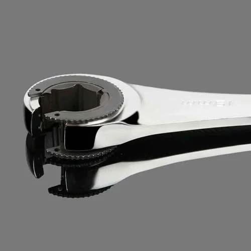 DUALWRENCH – 2-in-1-Ratschenschlüssel mit festem und flexiblem Kopf 0