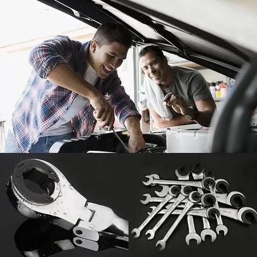 DUALWRENCH – 2-in-1-Ratschenschlüssel mit festem und flexiblem Kopf 2