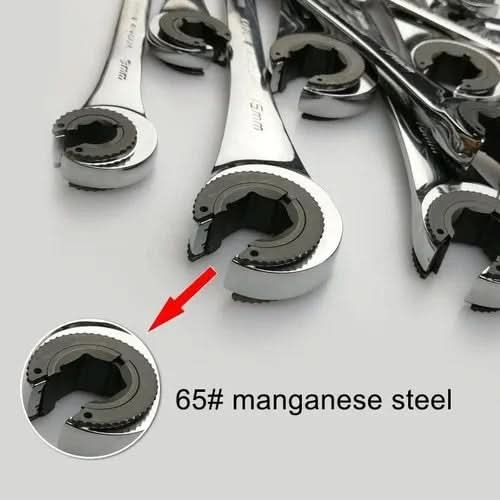 DUALWRENCH – 2-in-1-Ratschenschlüssel mit festem und flexiblem Kopf 5