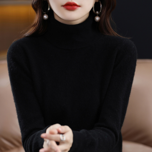 Elena Cashmere Turtleneck - women's turtleneck jumper made from 100% cashmere