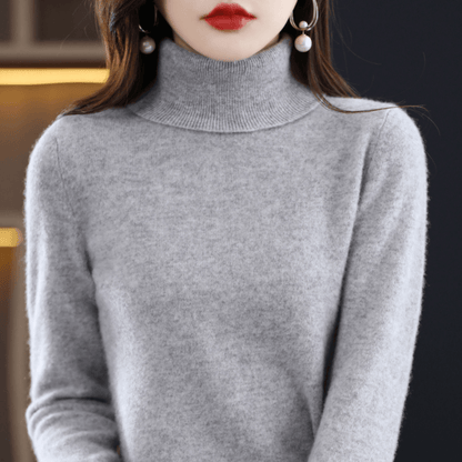 Elena Cashmere Turtleneck – Damen Rollkragenpullover aus 100 % Kaschmir