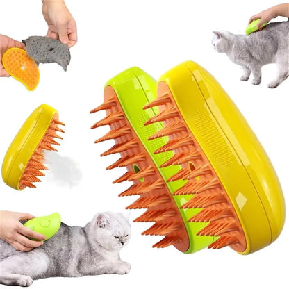 PETSTEAM - Steam brush for pets for gentle coat care