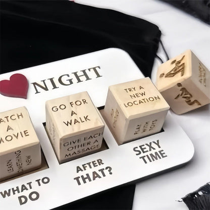 AmoréLuxe Date Night Dice | Entertaining Relationship Dice Game for Couples and Romantic Evenings