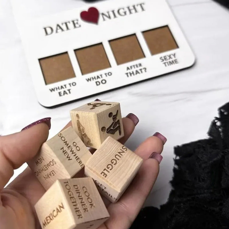 AmoréLuxe Date Night Dice | Entertaining Relationship Dice Game for Couples and Romantic Evenings
