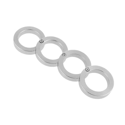 DefendRing Taktischer Faltring | Selbstverteidigungsring aus Edelstahl | Drehbares Design | Stilvolles Schutzzubehör 0