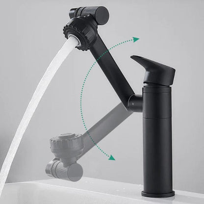 FLEXISPOUT - Flexible 360° tap with spray function for washbasins
