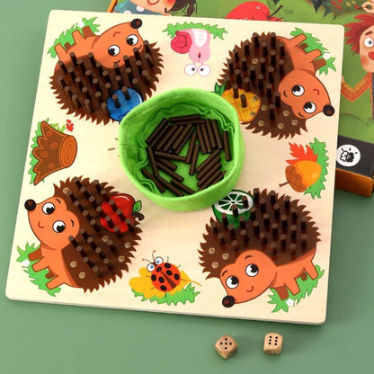 SmartToy – Juego educativo erizo de madera para contar y ensartar