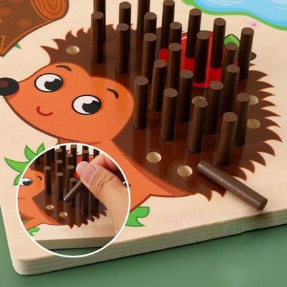 SmartToy – Juego educativo erizo de madera para contar y ensartar