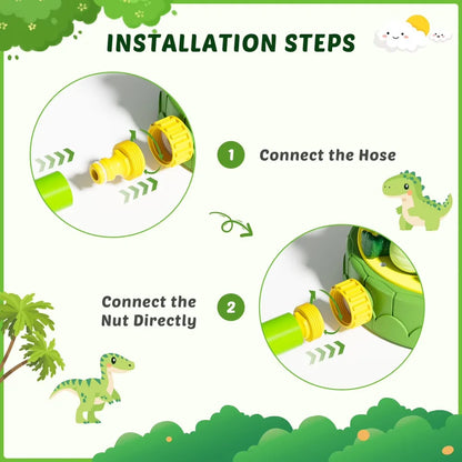 Dinosaurier Wassersprinkler - Interaktives Wasserspielzeug für Kinder im Freien 5