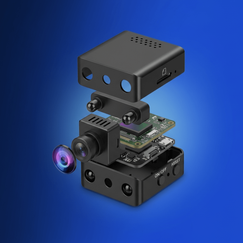 HOMECAM – Petite caméra de surveillance HD avec fonction vision nocturne