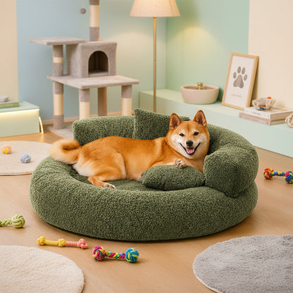 DreamNest - Orthopädisches Hundebett aus Diamant-Samt mit Abnehmbarem Bezug und Rutschfester Unterseite 1