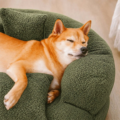 DreamNest - Orthopädisches Hundebett aus Diamant-Samt mit Abnehmbarem Bezug und Rutschfester Unterseite 4
