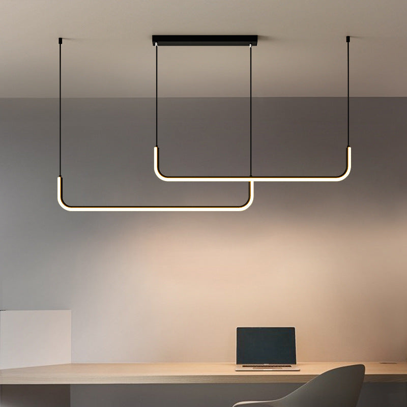 LOOPORA – Moderne lineare Hängeleuchte mit skandinavischem U-Design