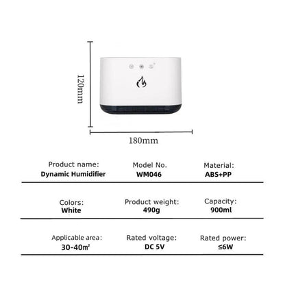 AIRMIST PRO – Humidificador dinámico con LED y control por voz