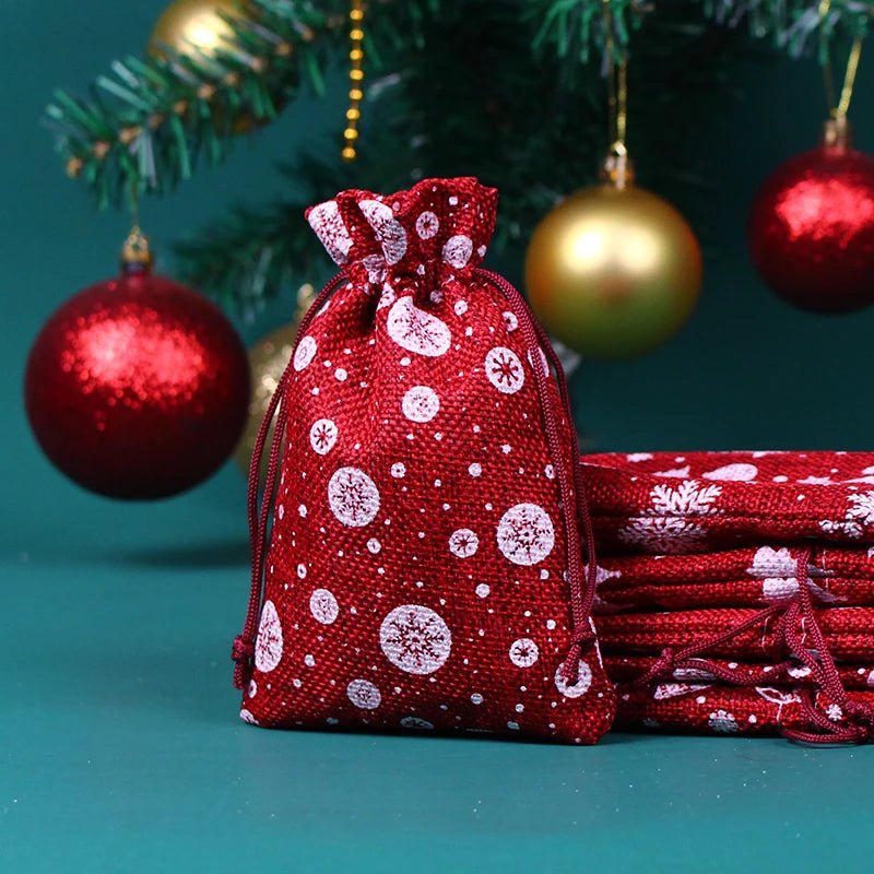 EARTHYSAC – 10 Stück Öko-Jutebeutel mit Kordelzug für handgemachte Geschenke 12