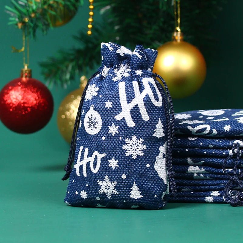 EARTHYSAC – 10 Stück Öko-Jutebeutel mit Kordelzug für handgemachte Geschenke 15