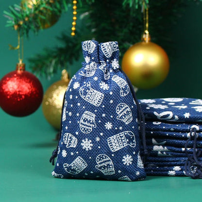 EARTHYSAC – 10 Stück Öko-Jutebeutel mit Kordelzug für handgemachte Geschenke 17