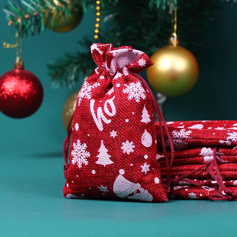 EARTHYSAC – 10 Stück Öko-Jutebeutel mit Kordelzug für handgemachte Geschenke 19