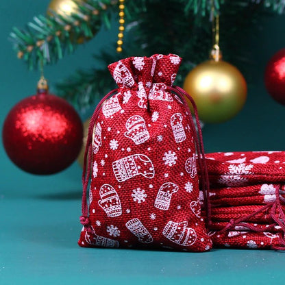 EARTHYSAC – 10 Stück Öko-Jutebeutel mit Kordelzug für handgemachte Geschenke 20