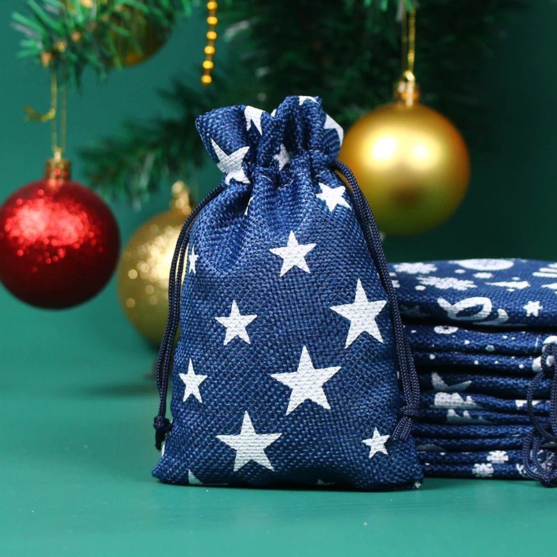 EARTHYSAC – 10 Stück Öko-Jutebeutel mit Kordelzug für handgemachte Geschenke 21
