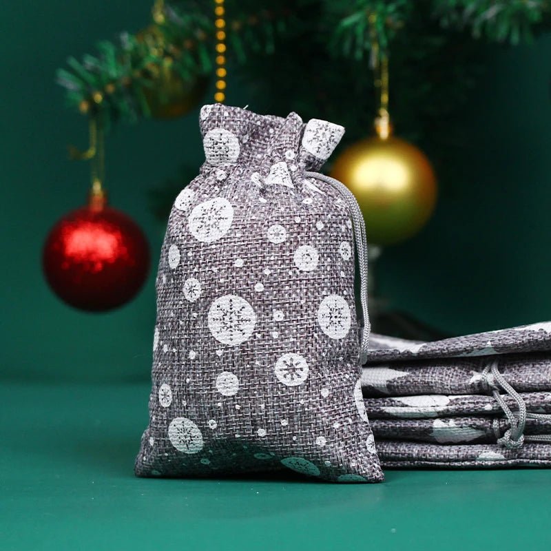 EARTHYSAC – 10 Stück Öko-Jutebeutel mit Kordelzug für handgemachte Geschenke 6