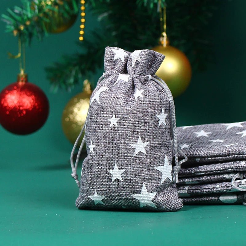 EARTHYSAC – 10 Stück Öko-Jutebeutel mit Kordelzug für handgemachte Geschenke 8