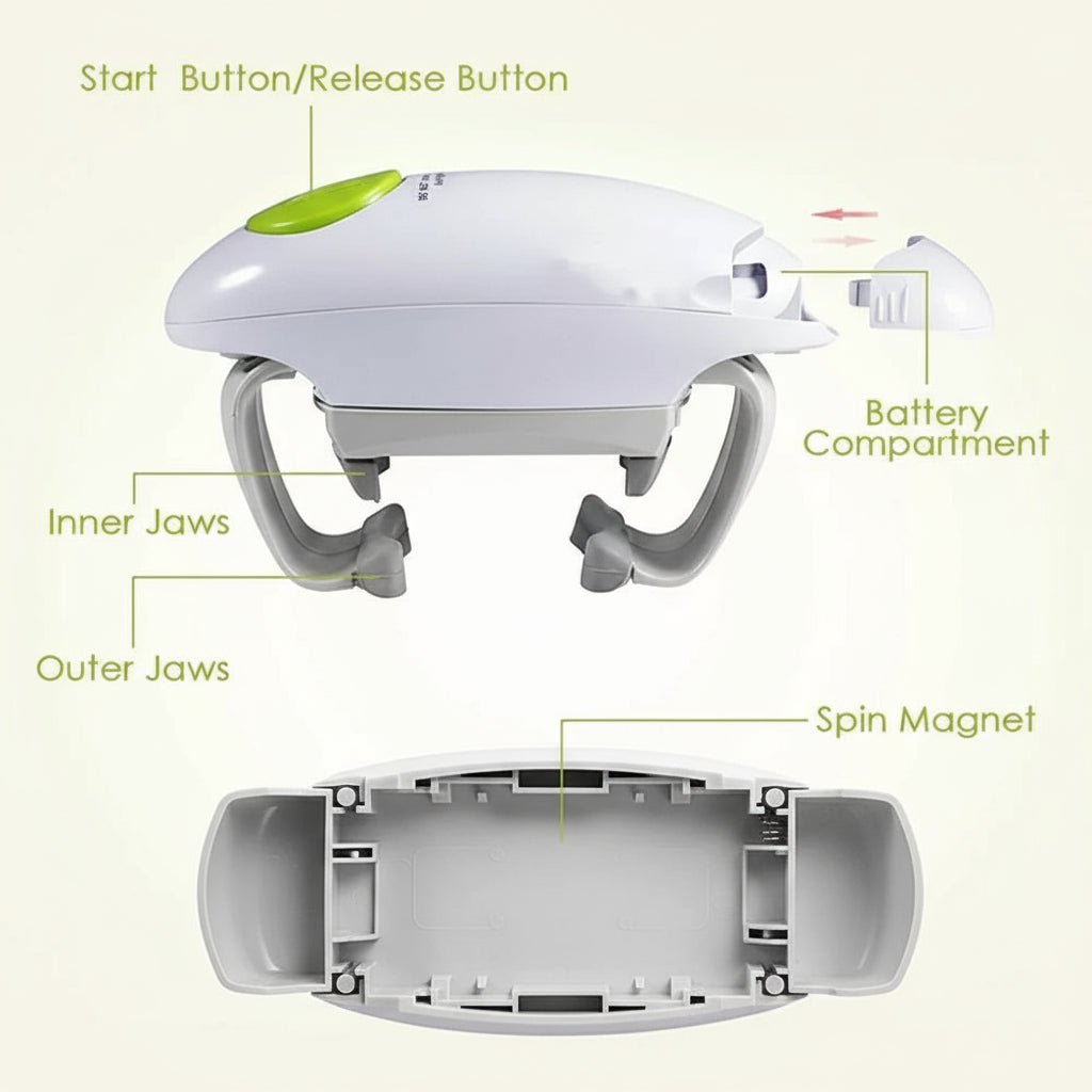 EASYPOP – Müheloser elektrischer Flaschenöffner – Leichtes ABS-Werkzeug zum Öffnen von Gläsern und Flaschen 2