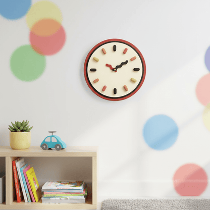 ECOCRAFT – Nordische 3D-Wanduhr mit geräuschlosem Sekundenzeiger 0