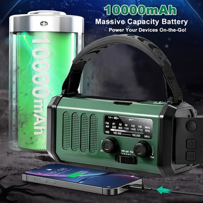 EcoPower Emergency Radio – All-in-One-Notfallradio mit Taschenlampe und USB-Ladefunktion