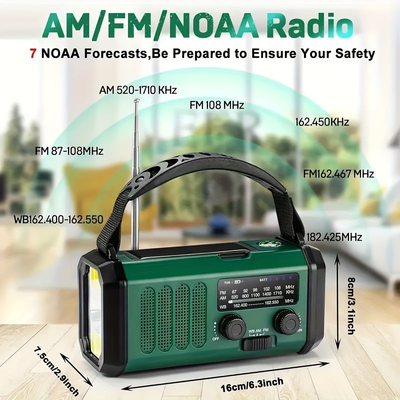 EcoPower Emergency Radio – All-in-One-Notfallradio mit Taschenlampe und USB-Ladefunktion