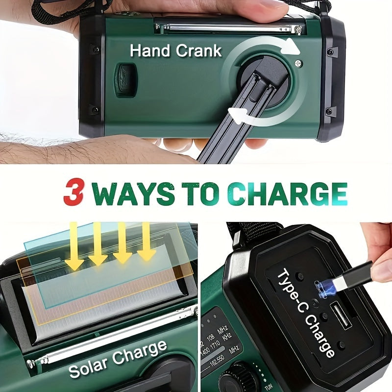 EcoPower Emergency Radio – All-in-One-Notfallradio mit Taschenlampe und USB-Ladefunktion