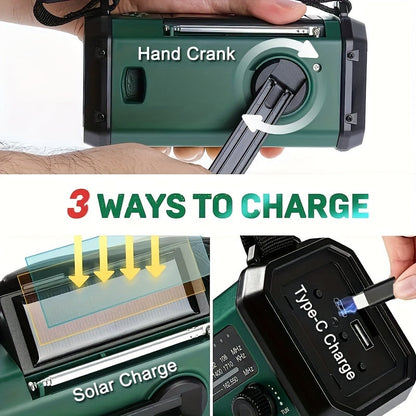 EcoPower Emergency Radio – All-in-One-Notfallradio mit Taschenlampe und USB-Ladefunktion