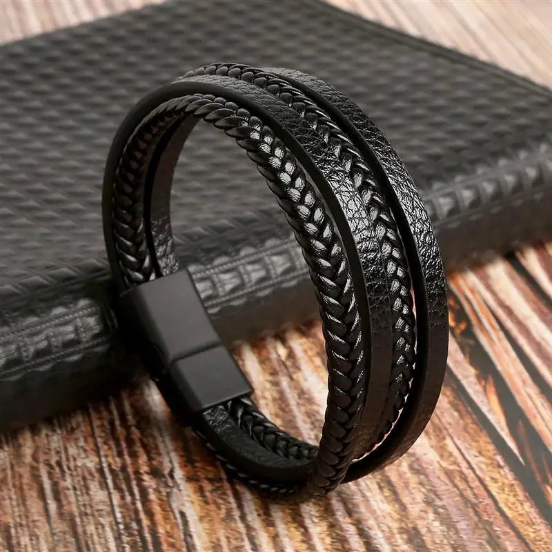 EDGEKNOT - Herrenarmband Mit Gravur Aus Geflochtenem Kunstleder, Minimalistisch & Modern 12